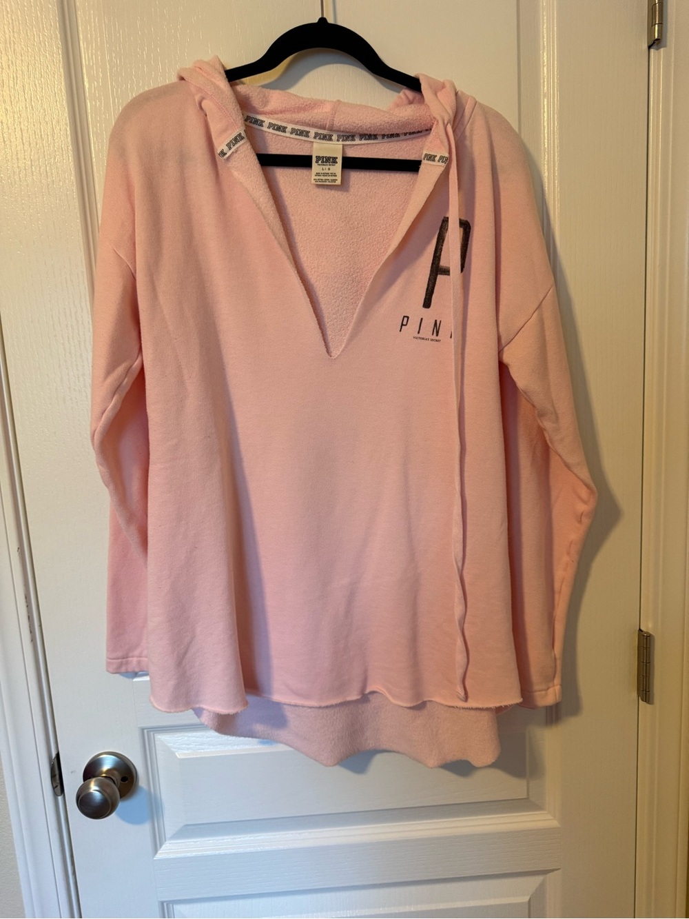 PINK Victoria's Secret Pale Pink Fleece Hoodie